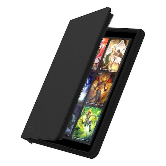 Ultimate Guard 18-Pocket Zipfolio XenoSkin Pro- Binder 9-Pocket Standard Size Black