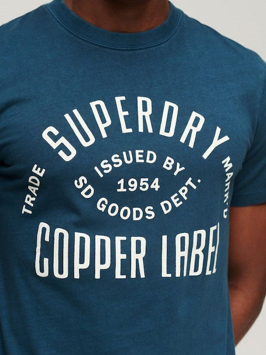 Vintage Copper Label T-Shirt Blue Bottle