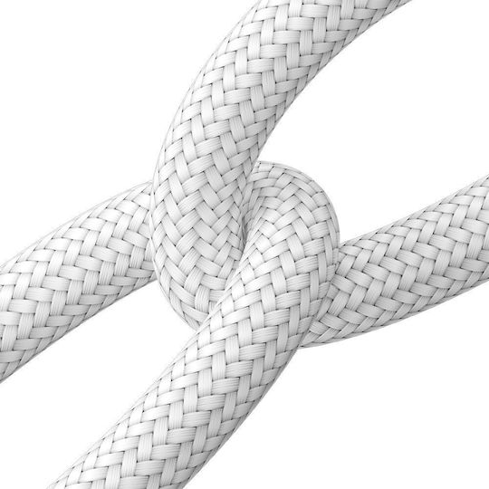 Joyroom Braided USB-A to Lightning Cable White 1.2m