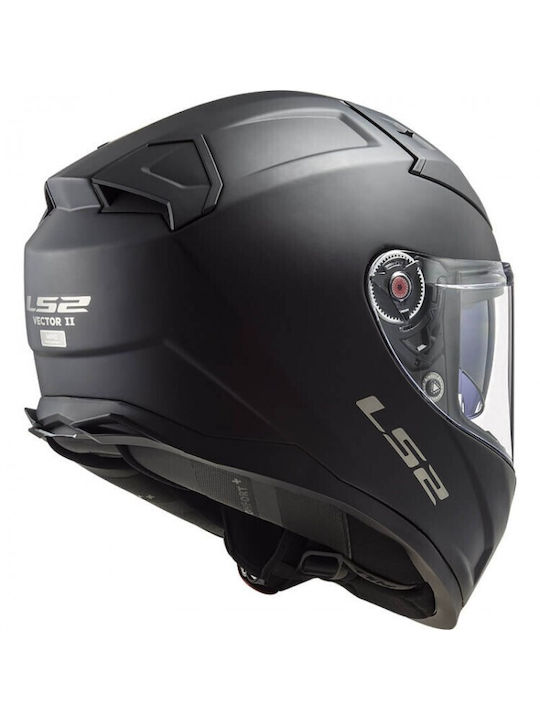 LS2 FF811 Vector II Solid Matt Black Κράνος Μηχανής Full Face ECE 22.06 1500gr με Pinlock