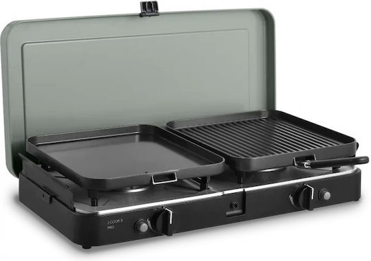 Cadac 2 Cook 3 Pro Deluxe Επιτραπέζια Εστία Κεραμική Διπλή Μαύρη