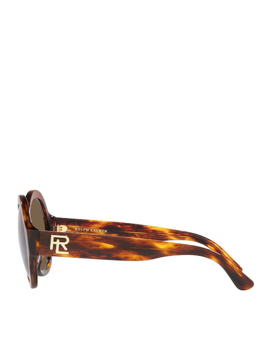 Ralph Lauren The Farrah Women's Sunglasses with Brown Tartaruga Plastic Frame and Brown Lens RL8207U 500773