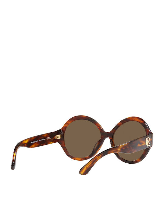 Ralph Lauren The Farrah Women's Sunglasses with Brown Tartaruga Plastic Frame and Brown Lens RL8207U 500773