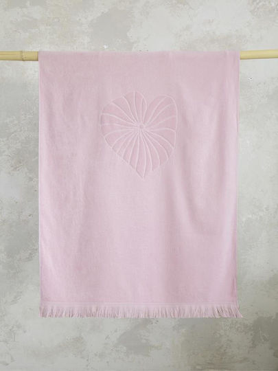 Nima Honolua Beach Towel Cotton Brown / Beige with Fringes 160x90cm.