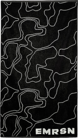 Emerson Beach Towel Cotton Black 160x86cm.