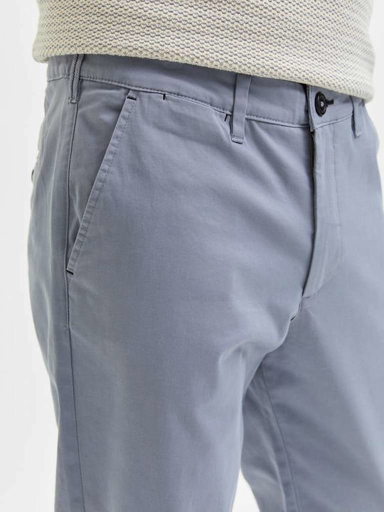 Trousers Chino Elastic in Slim Fit Light Blue