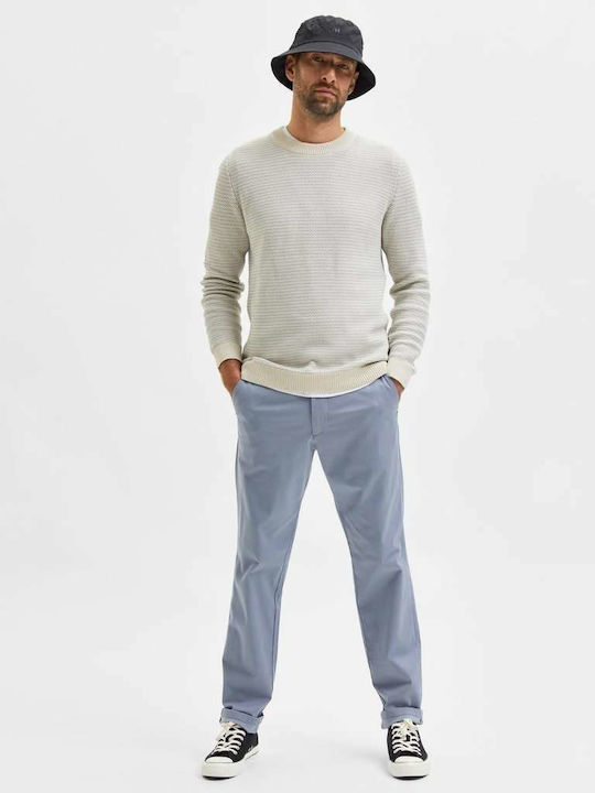 Trousers Chino Elastic in Slim Fit Light Blue
