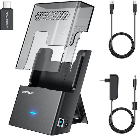 Graugear Hard Drive Docking Station SATA 2.5" / 3.5" with Connection USB-C (G-3502-AC)