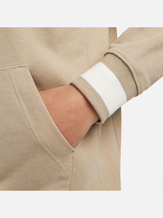 Club Sweatshirt mit Kapuze Beige