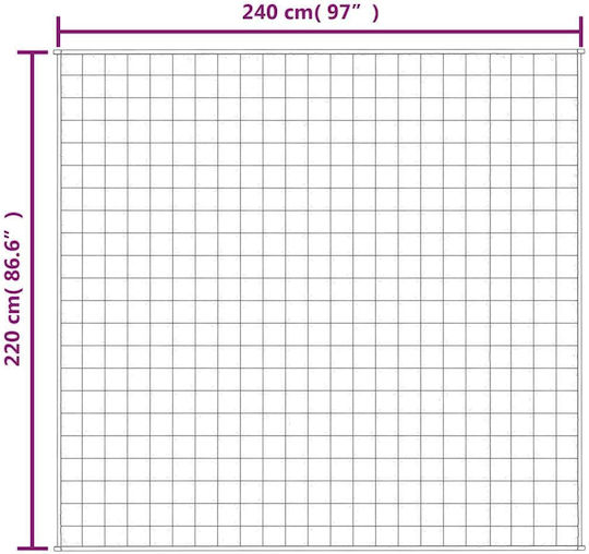 vidaXL Pătură De Gravitație Superdublă 220x240cm Gri