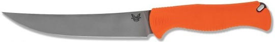 Benchmade Meatcrafter Knife Orange in Sheath