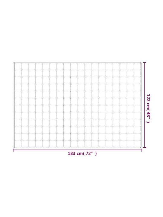 vidaXL vidaXL Schwerkraft Decke Couch 122x183cm Grau