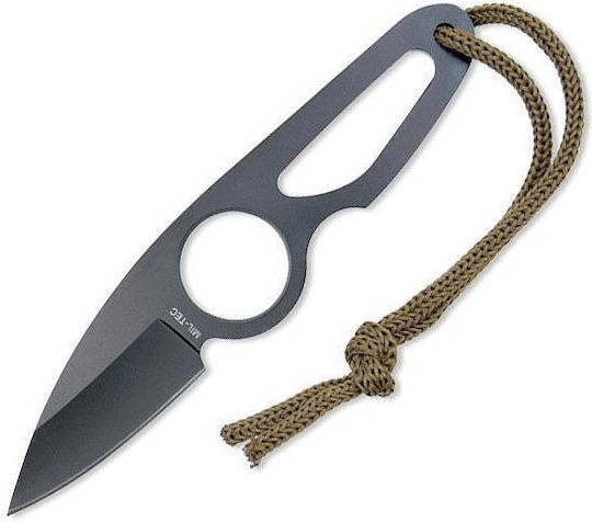 Mil-Tec Neck Knife Survival Black with Sheath