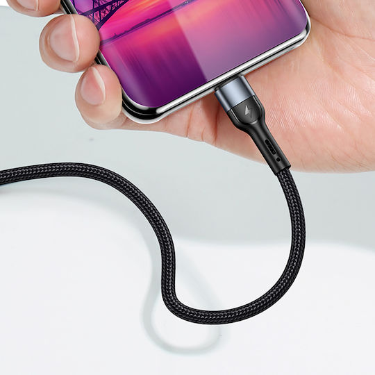 Usams U55 Geflochten USB 2.0 auf Micro-USB-Kabel Schwarz 1m (SJ450USB01) 1Stück