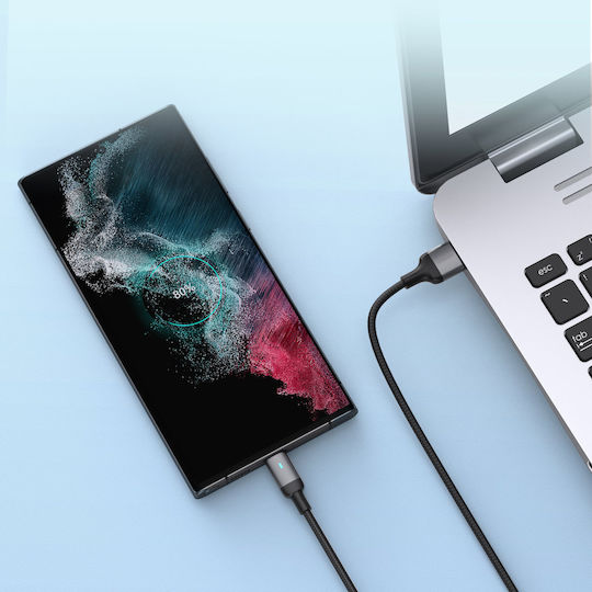 Joyroom S-UM018A10 Geflochten USB 2.0 auf Micro-USB-Kabel Schwarz 2m 1Stück