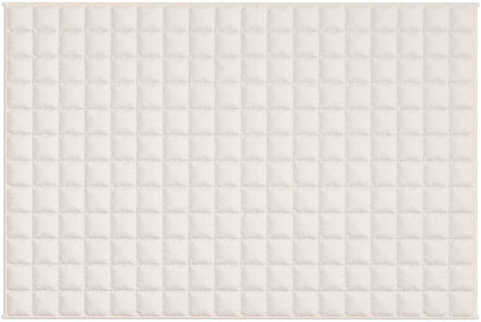 vidaXL Gravity Blanket for Sofa 122x183cm Light Cream