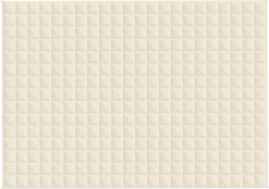 vidaXL Schwerkraft Decke Moné 155x220cm Hellcreme