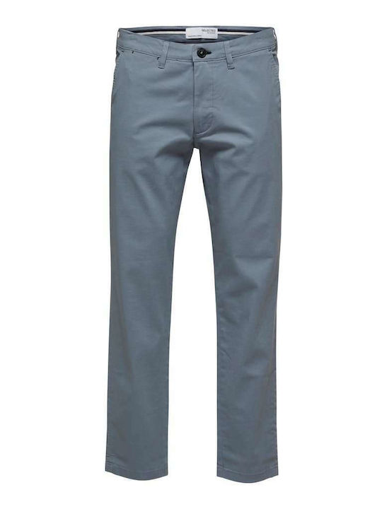 Trousers Chino Elastic in Slim Fit Light Blue