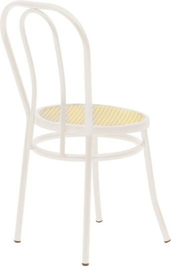 Wien Kitchen Metallic Chair Ecru / Beige 40x47x85cm