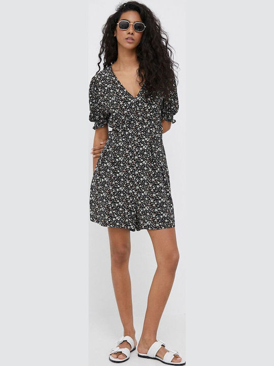 Alida De Damă Mâneca scurta Short întreg Negru