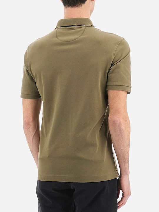 La Martina Herren Kurzarmshirt Polo Olive