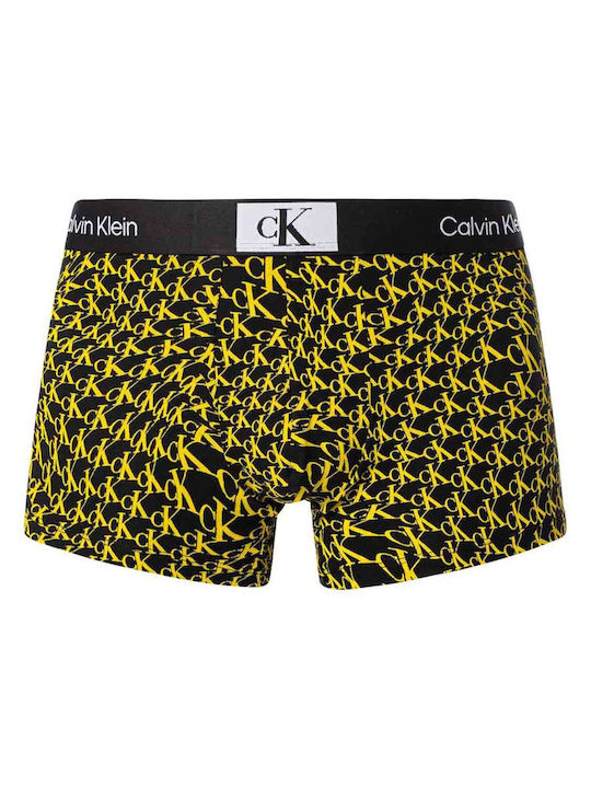 Men's Boxers Grey/Black/Yellow Printed with Patterns 3Pack