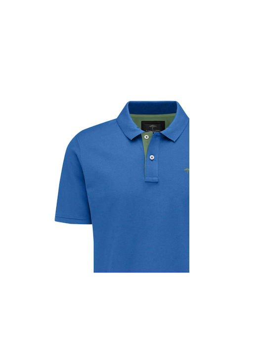 Fynch Hatton Men's Short Sleeve Blouse Polo Bright Ocean