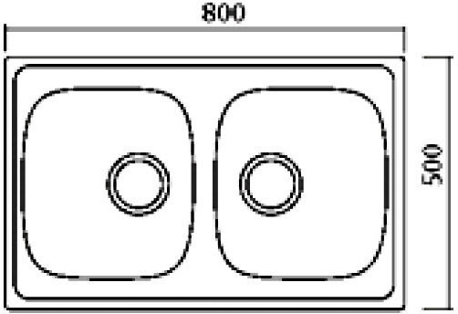 Boloco BL812 Ένθετος Νεροχύτης Inox Σατινέ Μ82xΠ50cm Ασημί