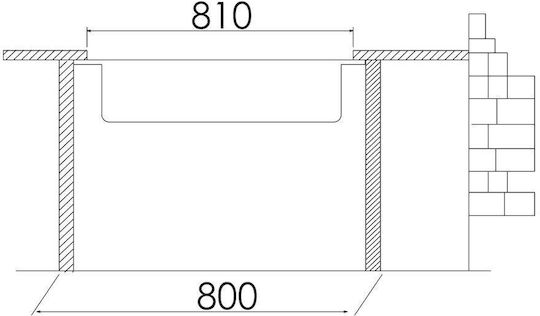 Excel Victoria 721CMS248 Ένθετος Inox Brushed Μ81xΠ50cm Ασημί Excel Victoria 721CMS248 Ένθετος Inox Brushed Μ81xΠ50cm Ασημί