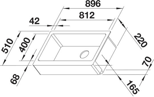 Blanco Vintera XL 9-UF 526108 Drop-In Мивка от Синтетичен Гранит Ш90xД51см Кафе