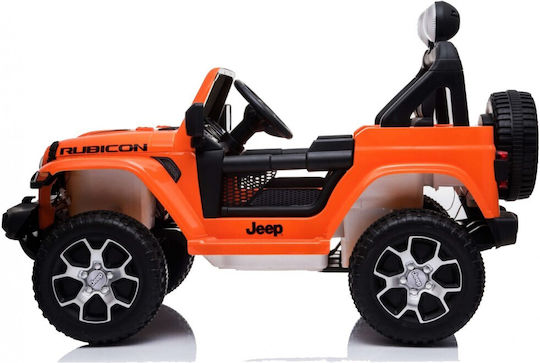 Wrangler Rubicon Doppelsitzer mit Fernbedienung Lizensiert 12 Volt Orange Für 2+ Jahre