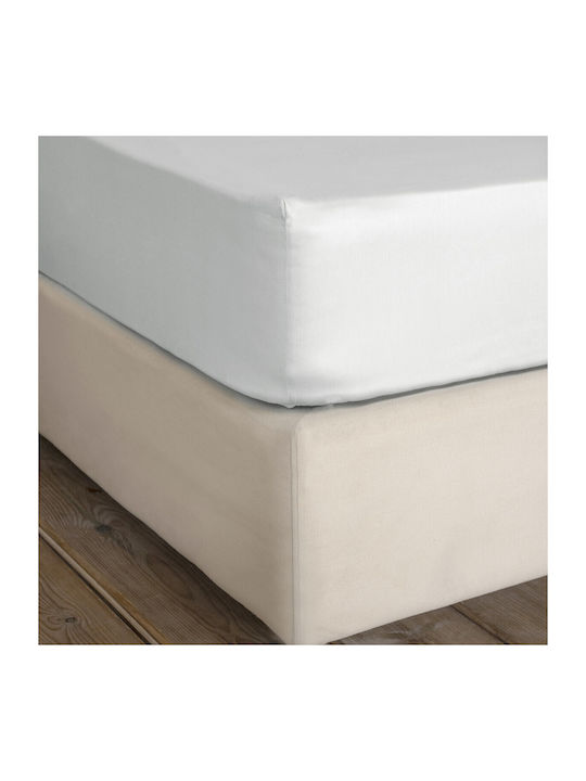 Nima Sheet Super-Double with Elastic 160x200+34cm. Superior Medium Gray