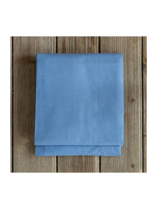 Nima Sheet Super-Double with Elastic 160x200+34cm. Superior 32098 Denim Blue