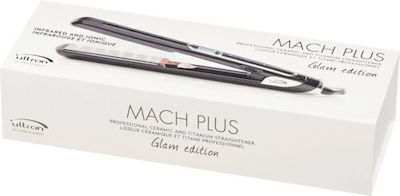 Ultron Mach Plus Glam Edition 74676 Πρέσα Μαλλιών με Κεραμικές Πλάκες 45W Μαύρο/Ασημί