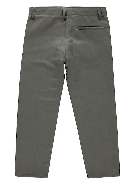 Children's pants grey-olive for boys (10-14 years old)