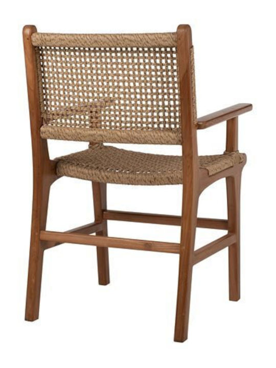 Fotoliu de exterior Rattan Natural-beige 54x55x86cm
