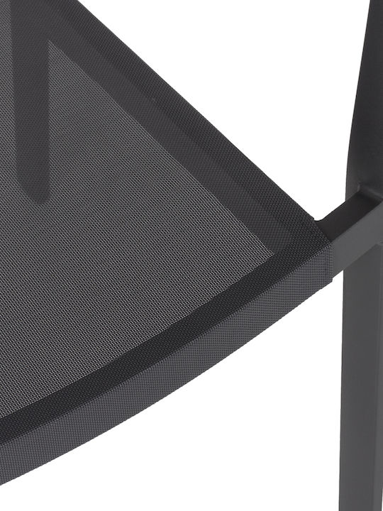 Gartenstühle Aluminium Miri Anthrazit 45x63x82cm