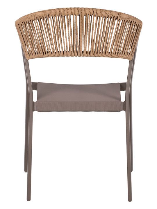 Gartenstühle Aluminium Miri Beige 45x63x82cm