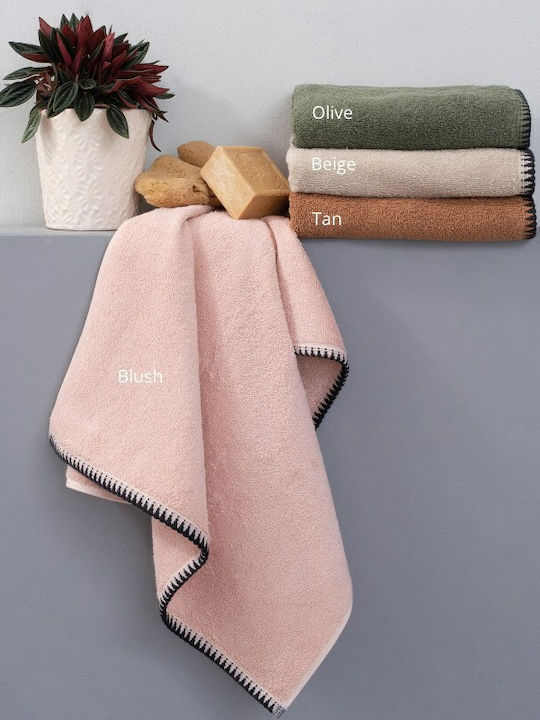 Palamaiki Πετσέτα Χεριών Brooklyn 30x50εκ. Beige Βάρους 500gr/m²