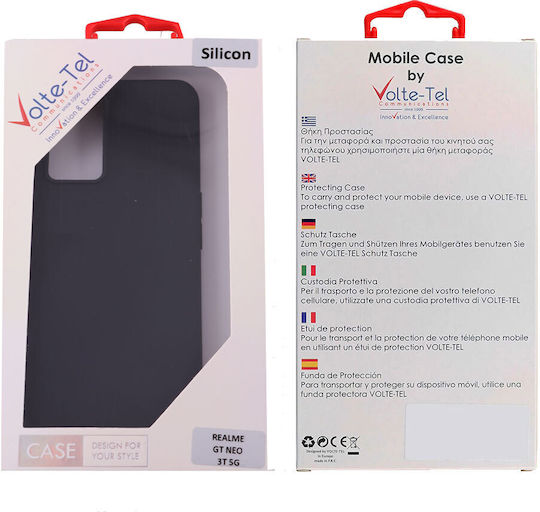 Volte-Tel Back Cover Σιλικόνης Μαύρο (Realme GT Neo 3)