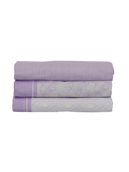 Anna Riska Bettdecke Großes Doppelbett 220x240cm Mix & Match Solid Lilac 41