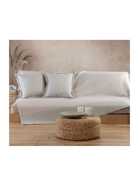 Nef-Nef Homeware Maximus Ριχτάρι Πολυθρόνας Ζακάρ 170x180εκ. Beige