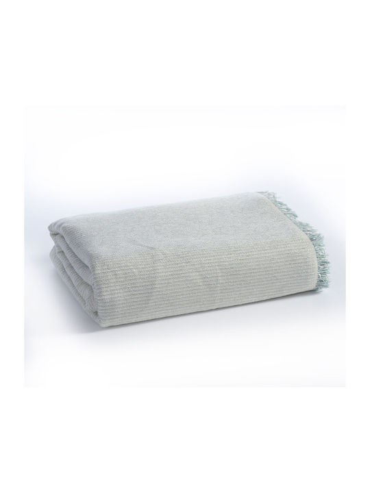 Nef-Nef Homeware Nature 22 Cuvertură Pentru Canapea 2 Locuri Jacquard 170x250 cm Albastru Deschis