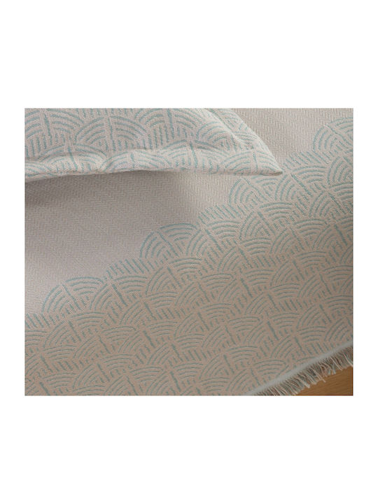 Nef-Nef Homeware Maximus Sofa Throw 2 Seater 170x250cm Aqua