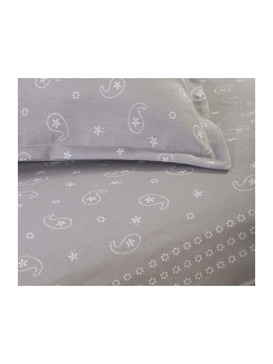 Nef-Nef Homeware Gloom Ριχτάρι Πολυθρόνας Ζακάρ 170x180εκ. Grey 033565