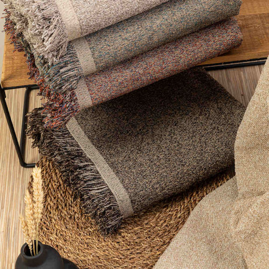 Borea Plexis Фотьойл Throw Chenille 150x180 см Екрю