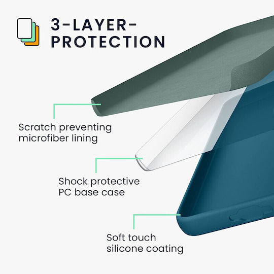 KWmobile Back Cover Silicone Petrol Matt (Galaxy S23+)
