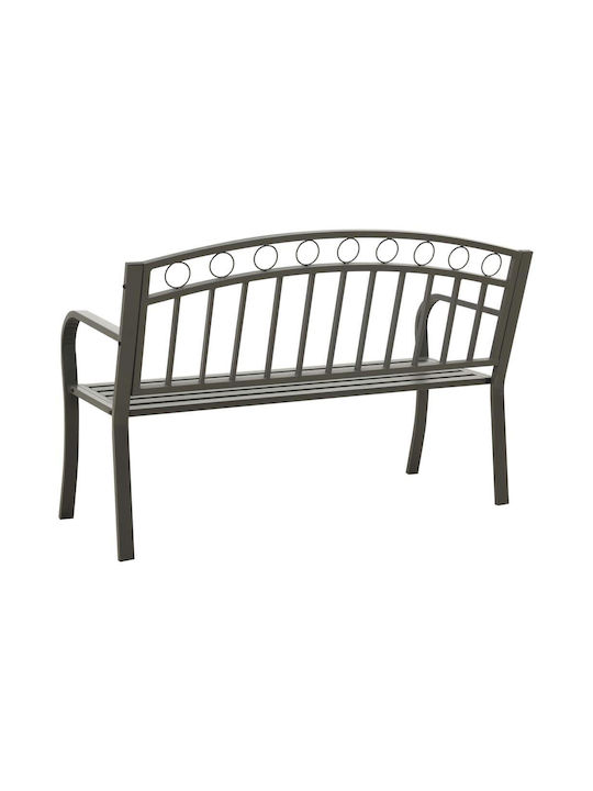 Bench Outdoor Metal Gray 120x51x60cm