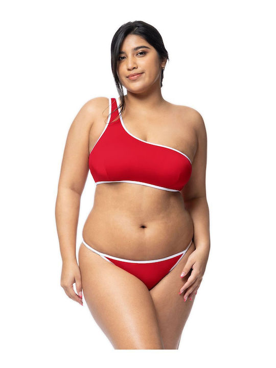Bikinioberteile Mit Einer Schulter Rote
