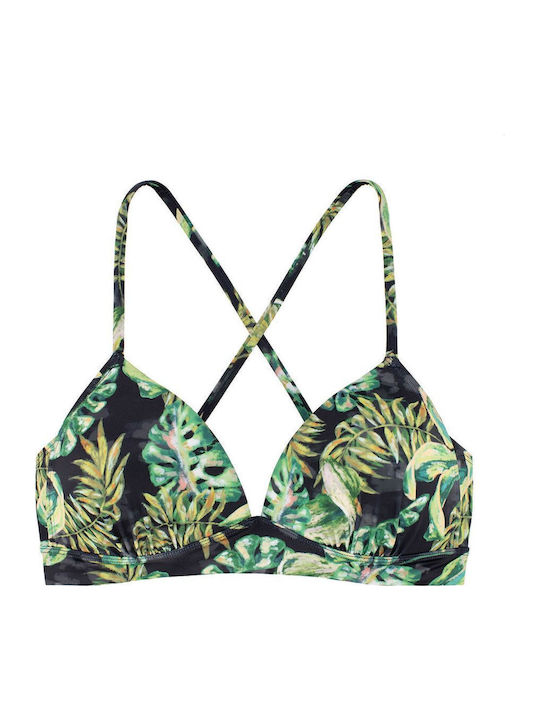 Kano Bikini Τριγωνάκι με Ενίσχυση Floral